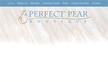Tablet Screenshot of aperfectpearboutique.com